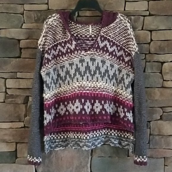 Free People Chunky Knit Hooded Sweater - Picture 2 of 11